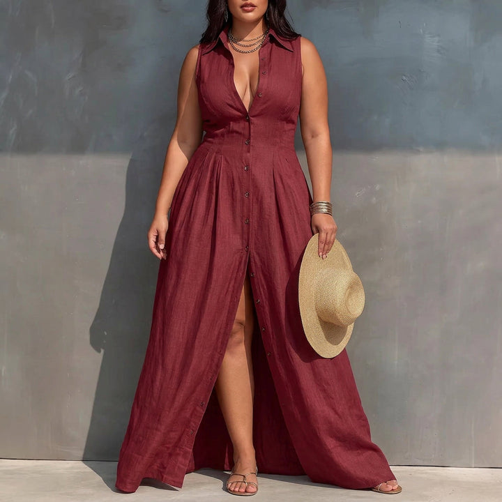 Solveig High-Waisted Maxi Dress: Effortless Everyday Elegance