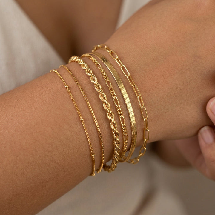 Soleil Vernetta bracelet set | Gold