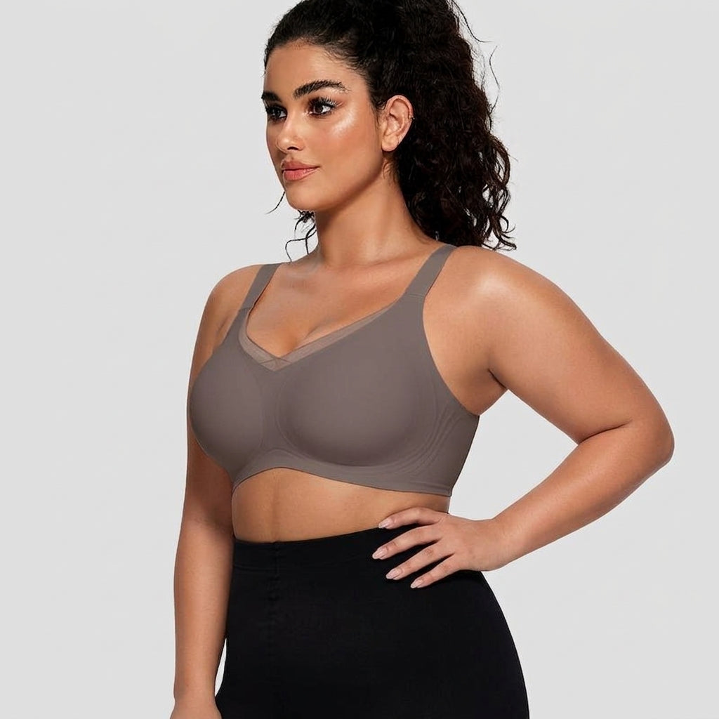 Amara Bra with Mesh Neckline