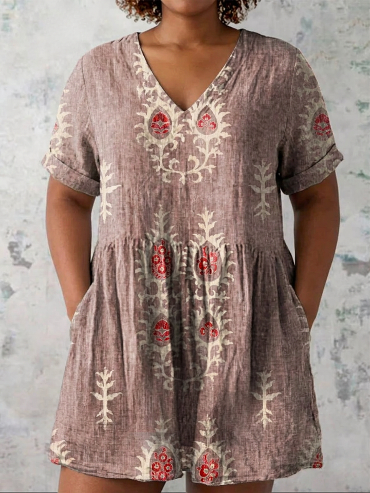 Ila | Long Blouse with V-Neck