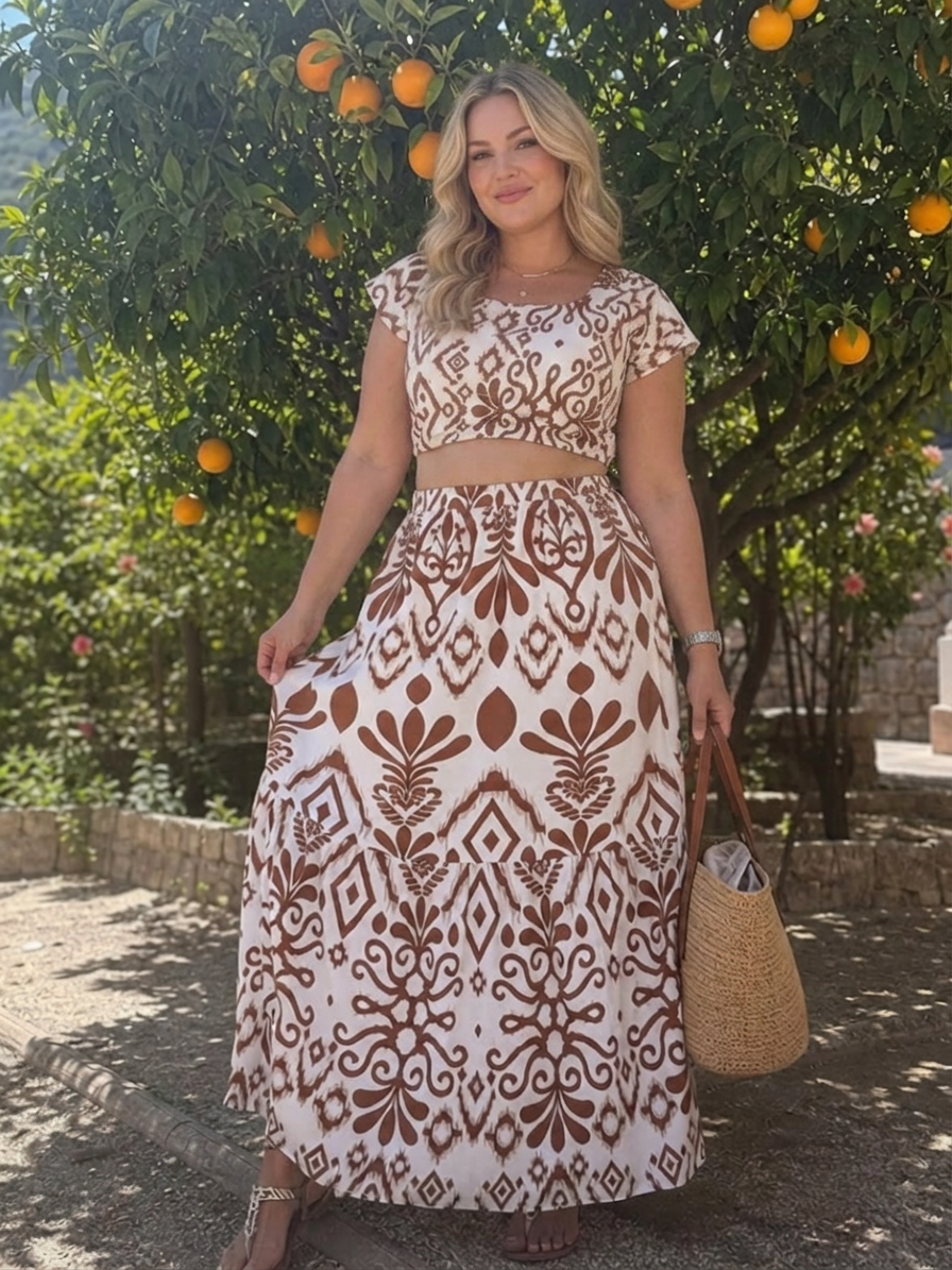 Marlow | Short Flutter Sleeve Flared Skirt Midi Dress