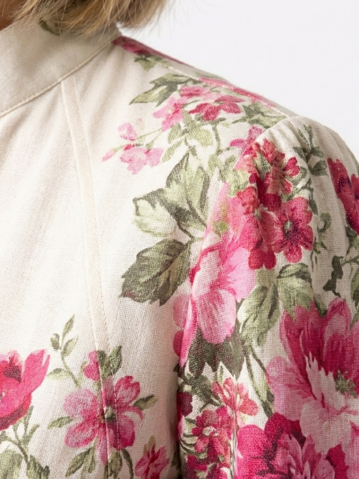 Dahlia | Long Sleeve Floral Belted Maxi Dress