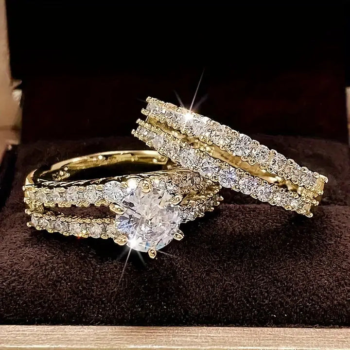 Saoirse Radiance Ring Set | Gold