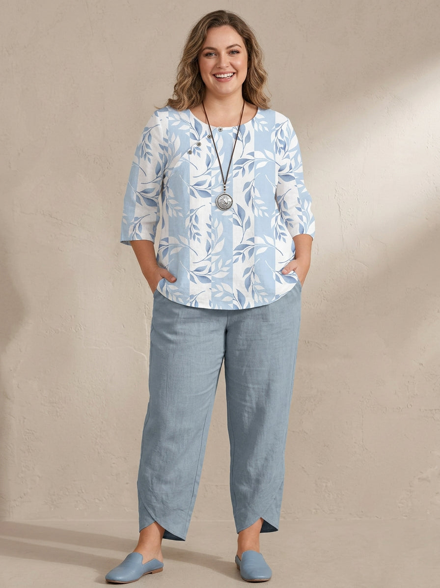 Birdie Printed Set: Effortless Everyday Comfort