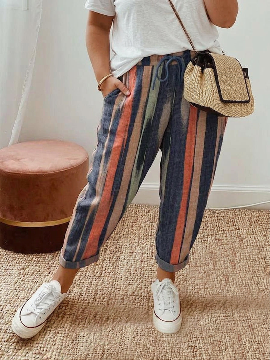 SERAPHINA – STRIPED RELAXED TrouserS