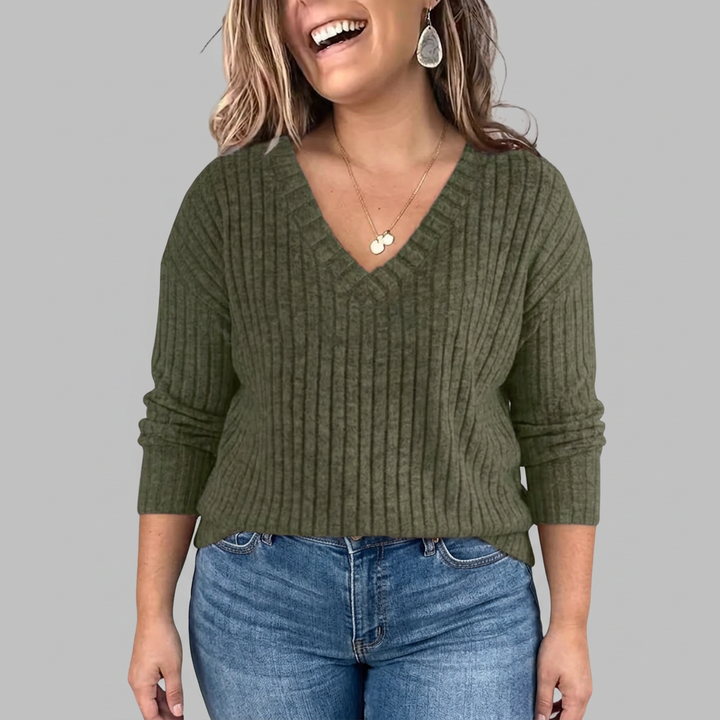 Opaline | V-Neck Long Sleeve Top