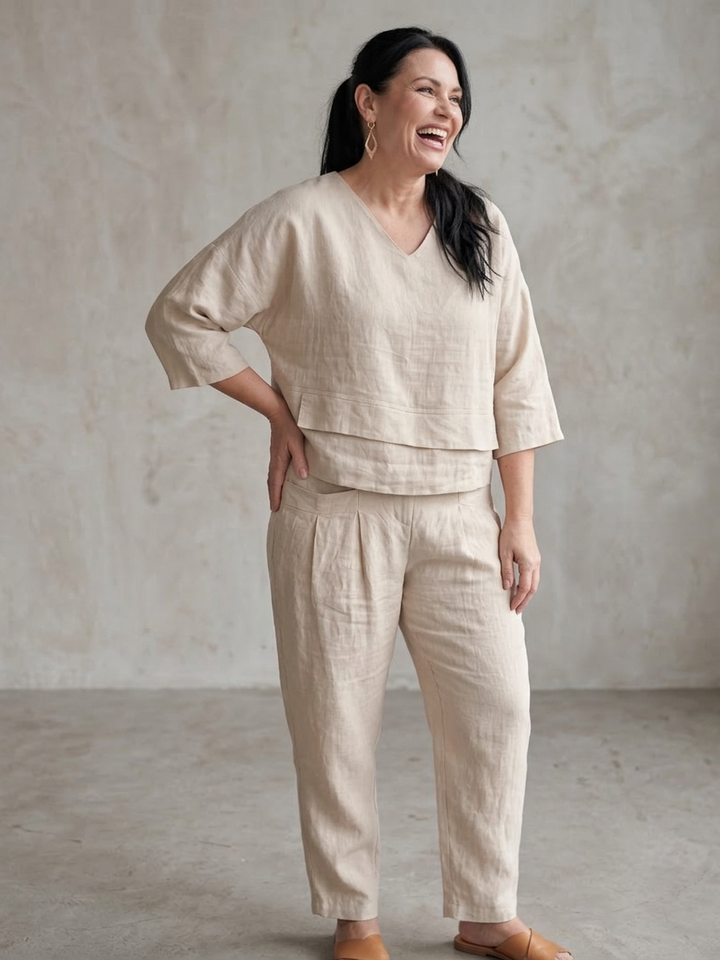 Lael | Layered Top Wide Leg Set