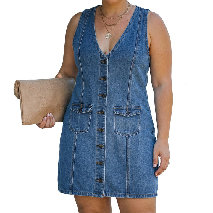 Eilwen Denim Vest Skirt