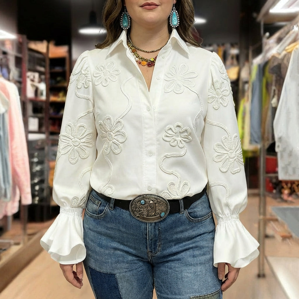 Casual Floral Print Shirt