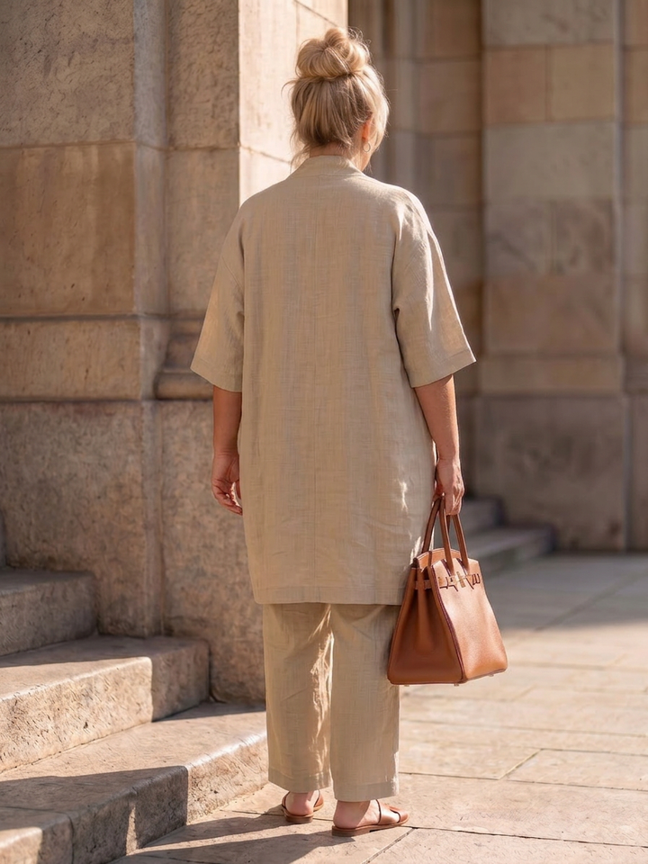 Evadne | Three Piece Relaxed Top Trouser Set