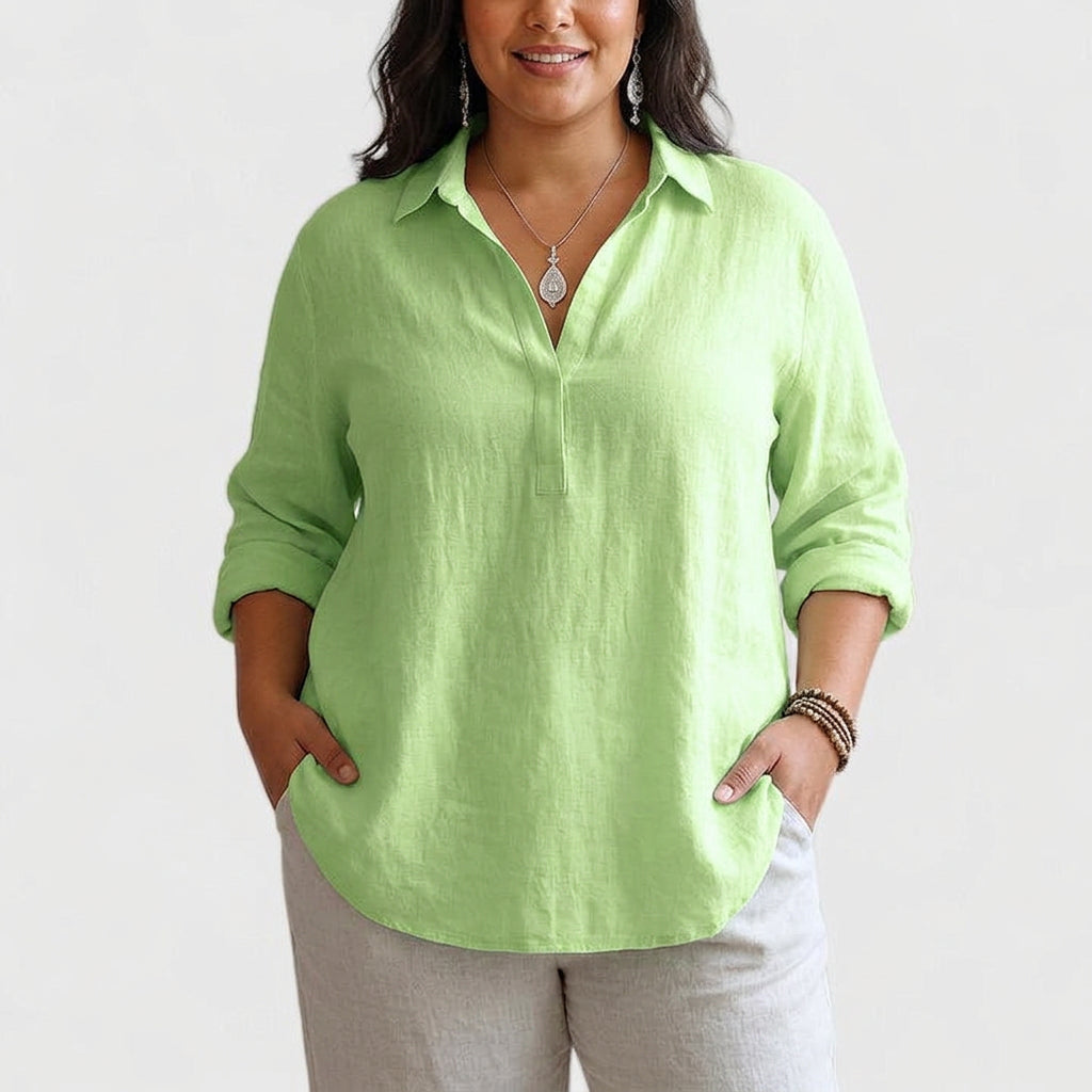 Aisha | Comfortable Linen Blouse