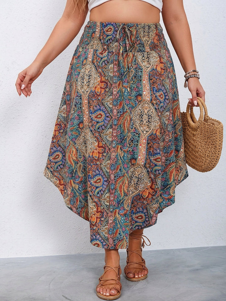 Cassia | Vibrant Midi Skirt