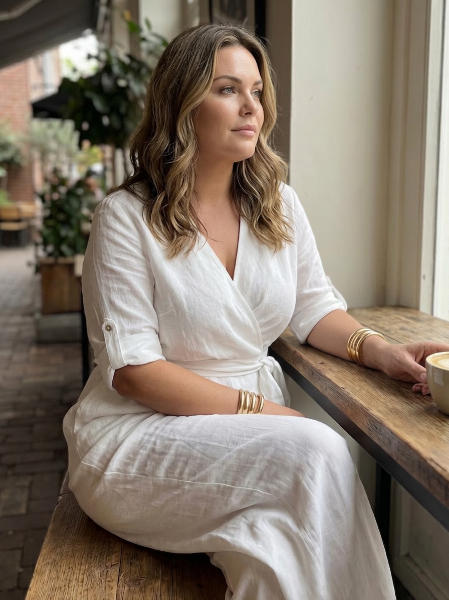 Maeve | Cross Front Wide Leg Jumpsuit