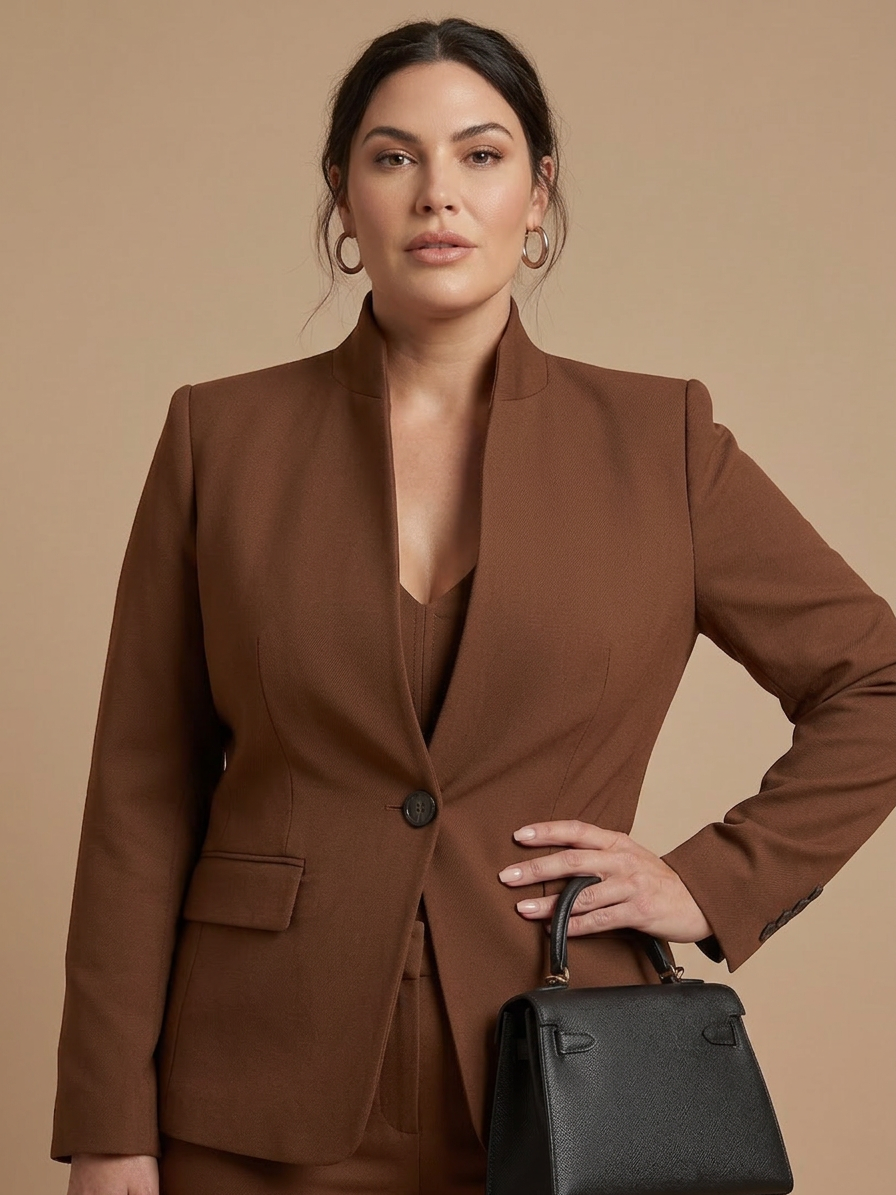 Juniper | Structured Stand Collar Tailored Suit