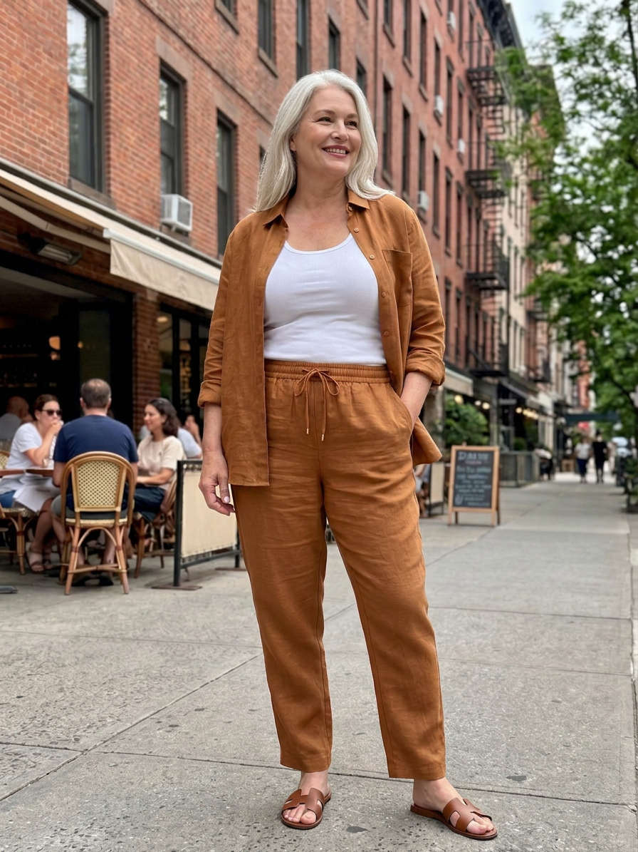 Paloma | Long Sleeve Shirt Tapered Trousers Set