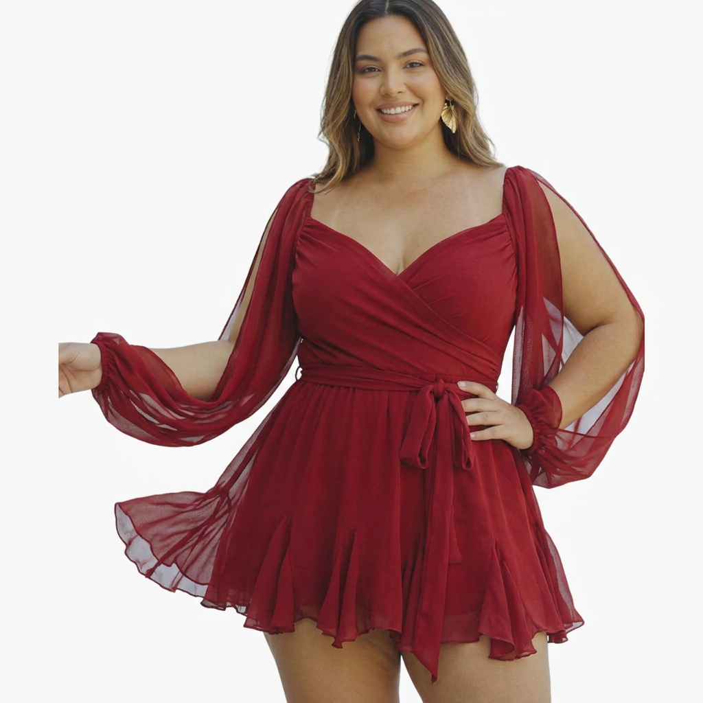 Hedda | Mini Dress with Balloon Sleeves
