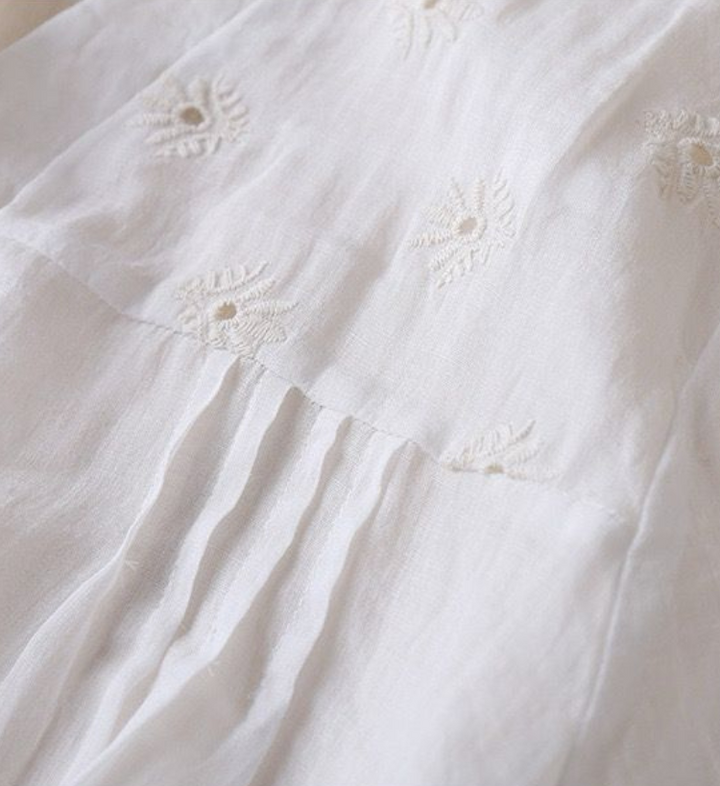 Maia - Pure Cotton Schiffly Embroidered Women