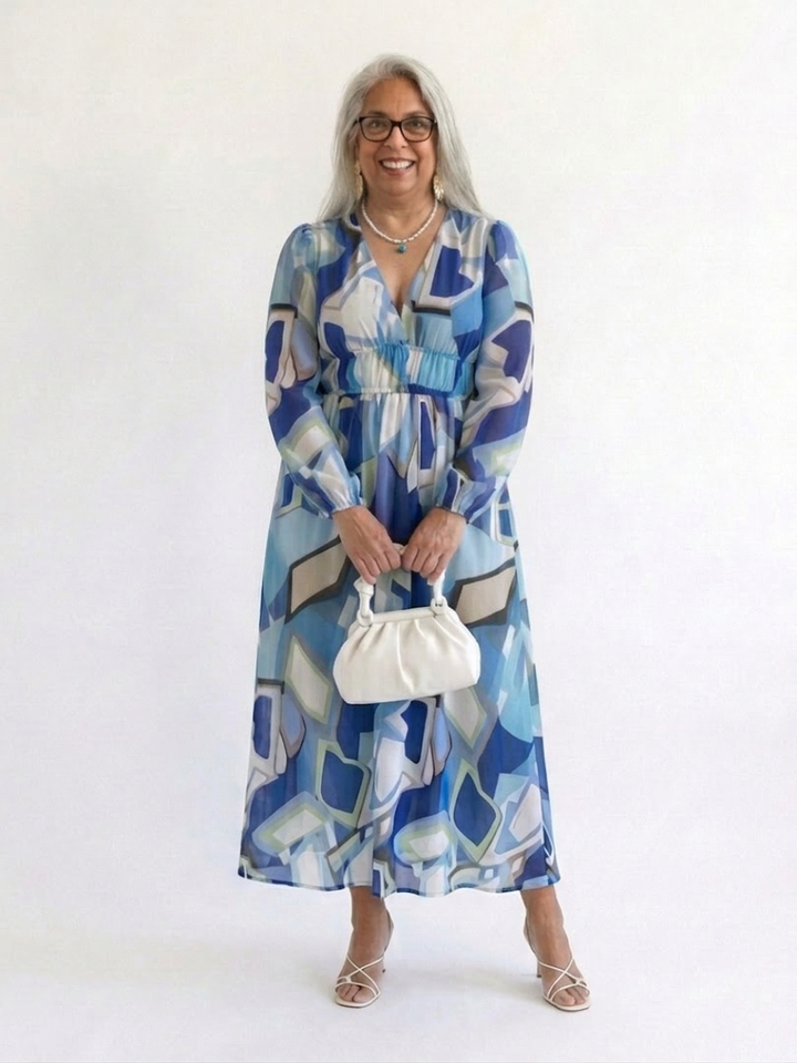 Harlow | Long Sleeve Floral Maxi Dress