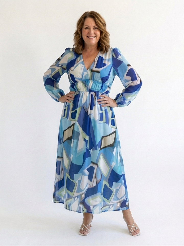 Harlow | Long Sleeve Floral Maxi Dress