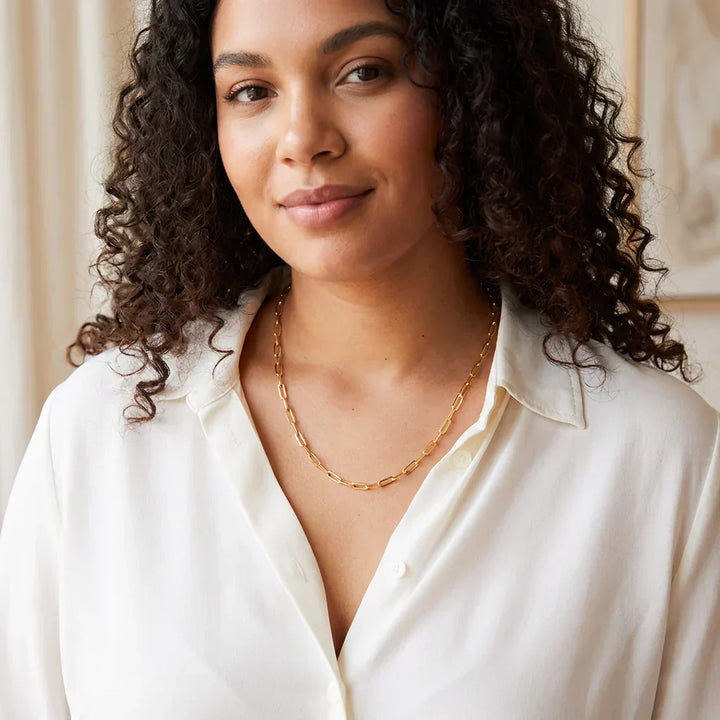 Sigrid Elegant Chain Necklace | Gold