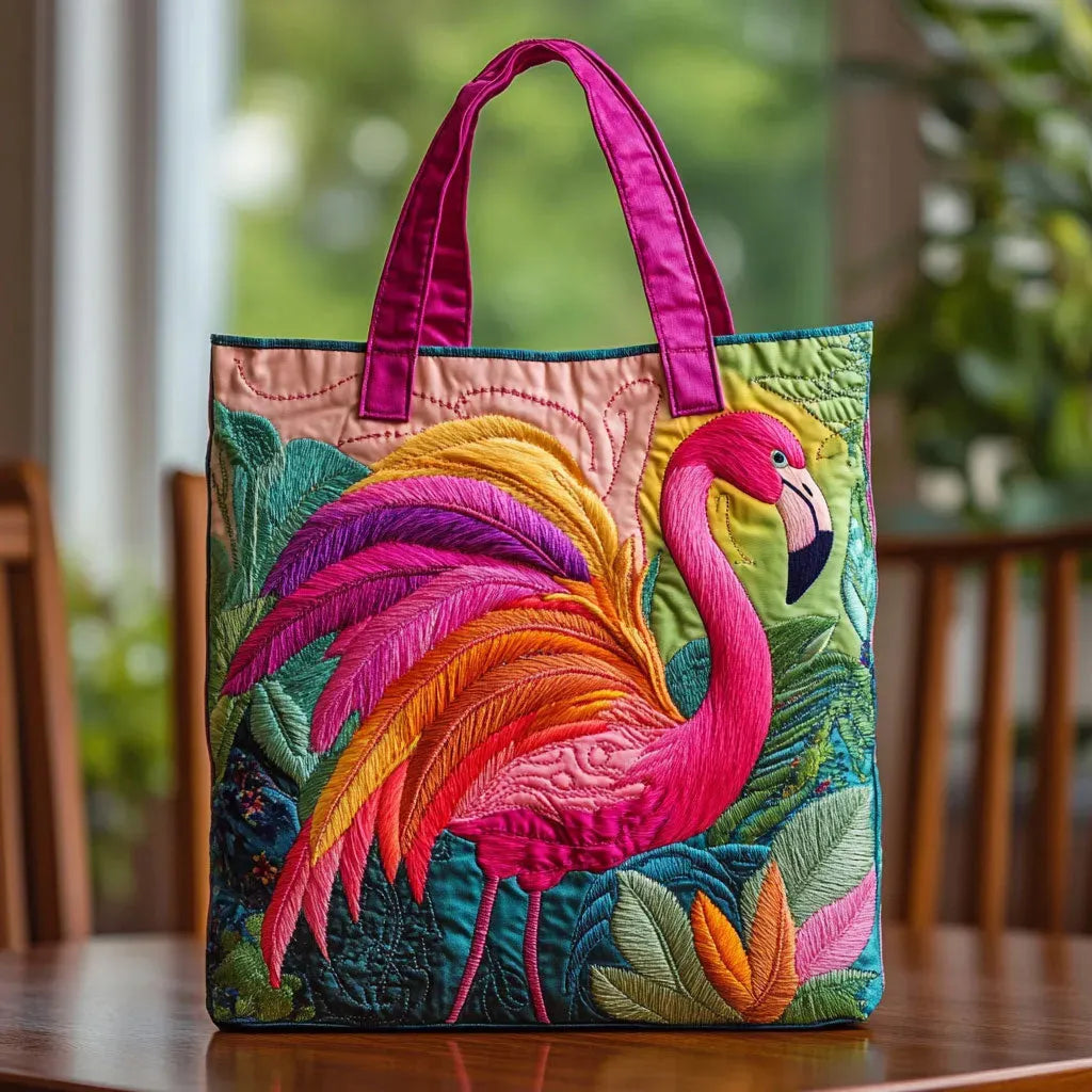 Anya Tote Bag - Rainbow Flamingo