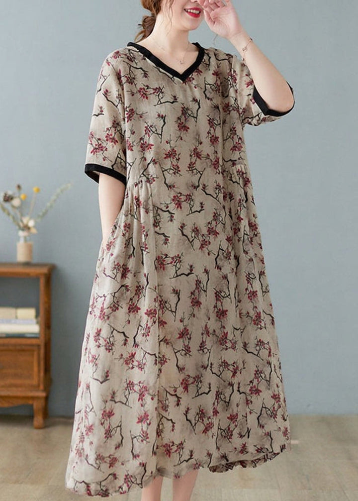 Mira - Linen Dresses Short Sleeve