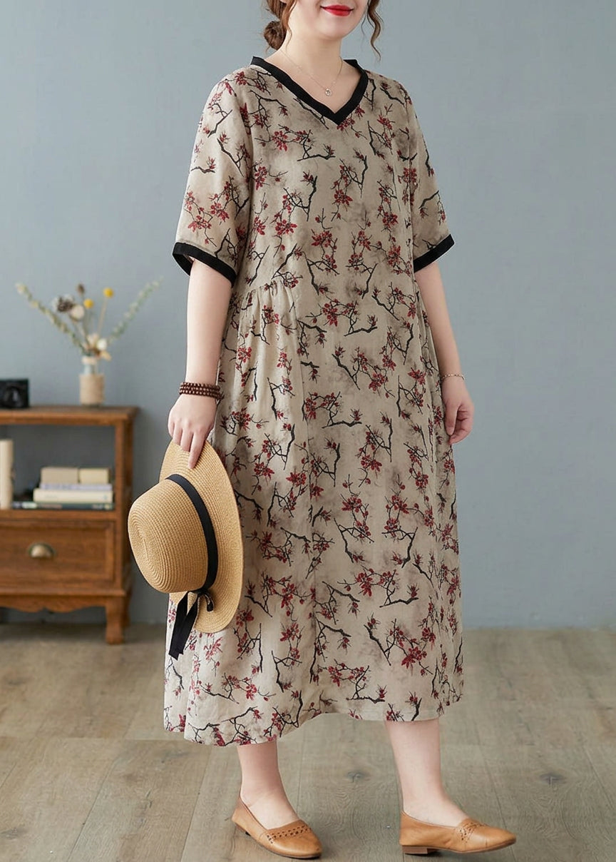 Mira - Linen Dresses Short Sleeve