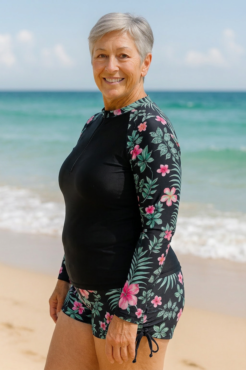 Genevieve Swimwear | UV Protection Rash Set