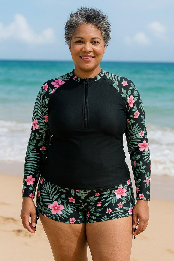 Genevieve Swimwear | UV Protection Rash Set