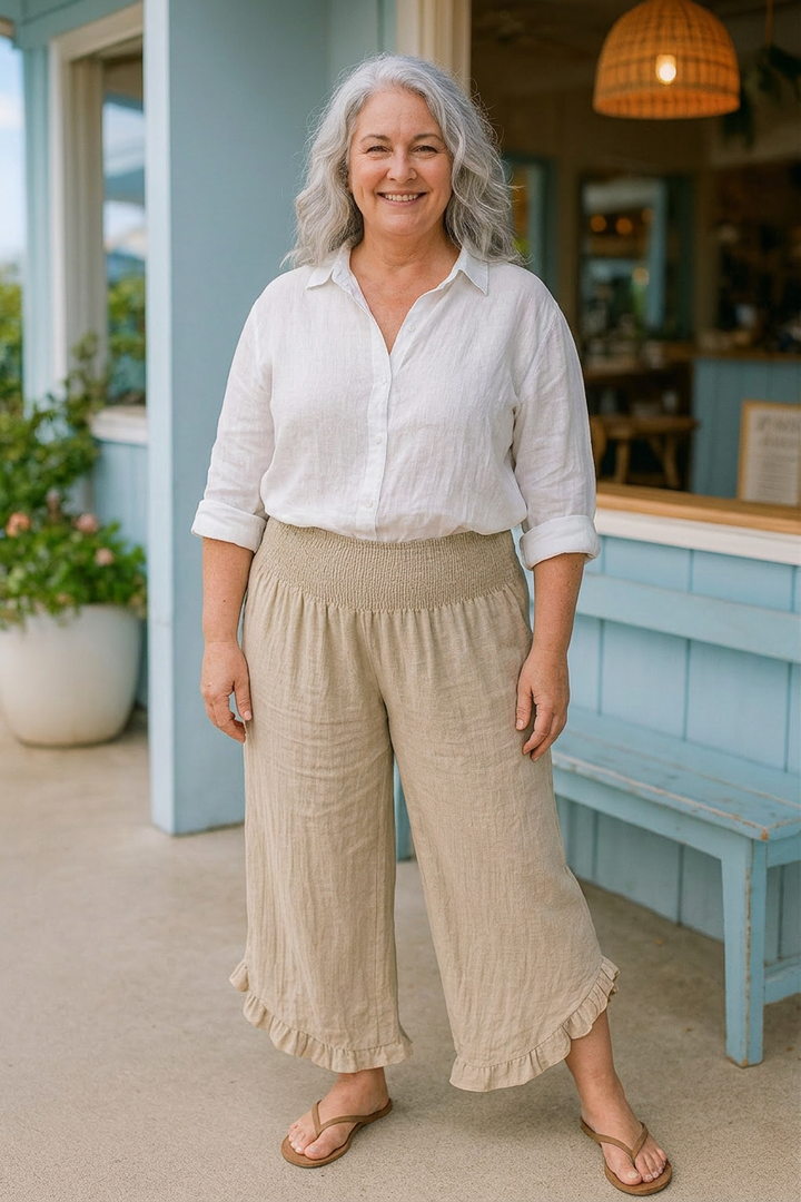 Posy | Cotton-Linen Ease Trousers