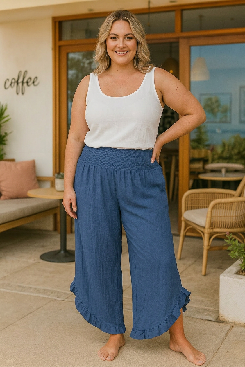 Posy | Cotton-Linen Ease Trousers