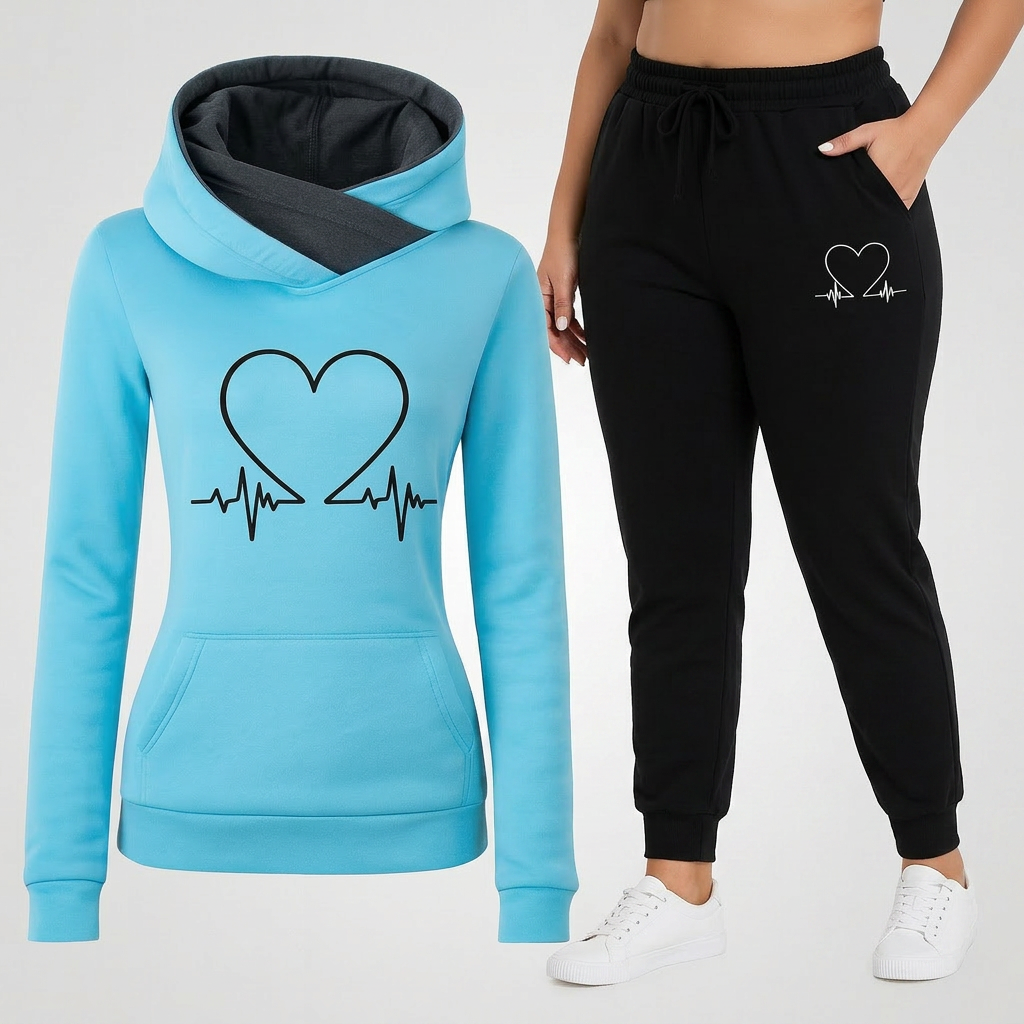 Maeve | Heartbeat Tracksuit Set