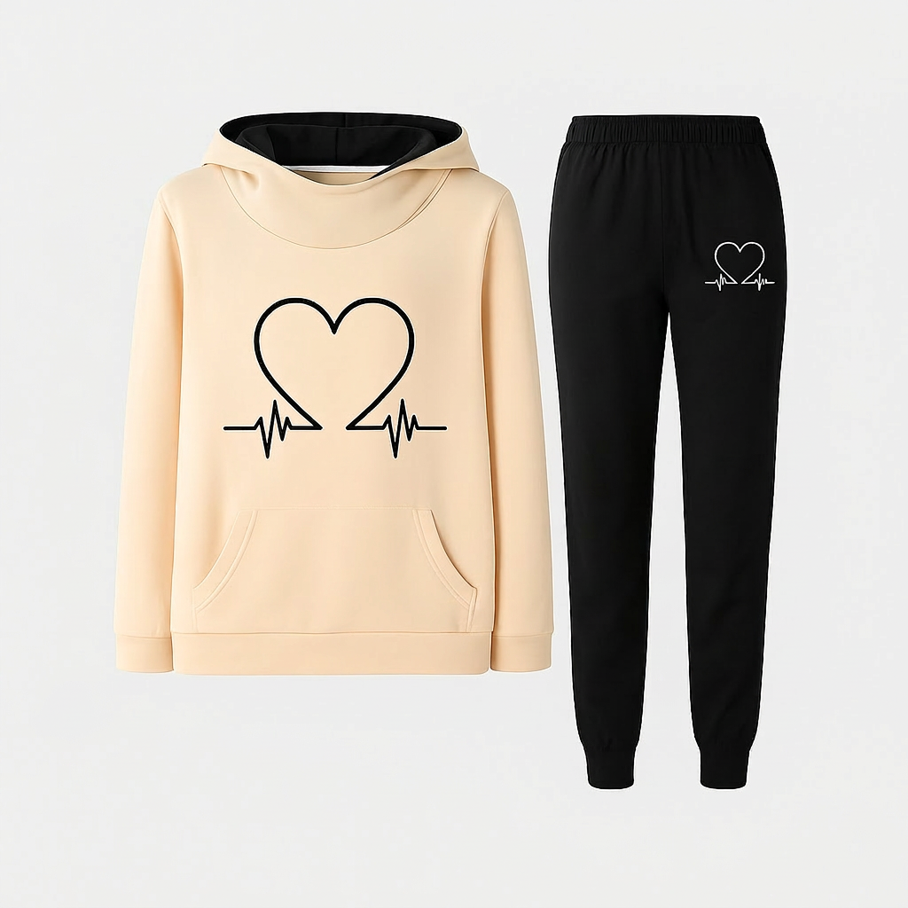 Maeve | Heartbeat Tracksuit Set