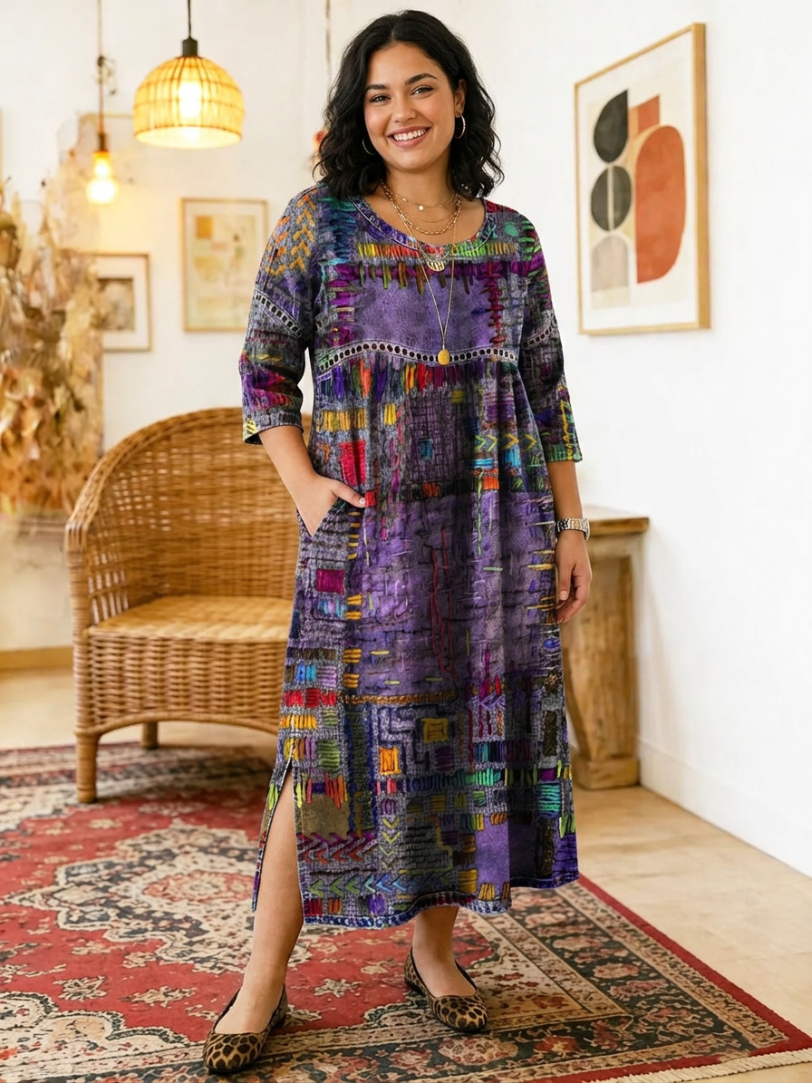 Kit | Printed Midi Dress