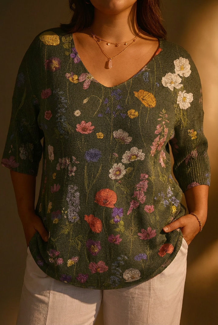 Tindra Spring Botanical Garden Pattern Printed Women&