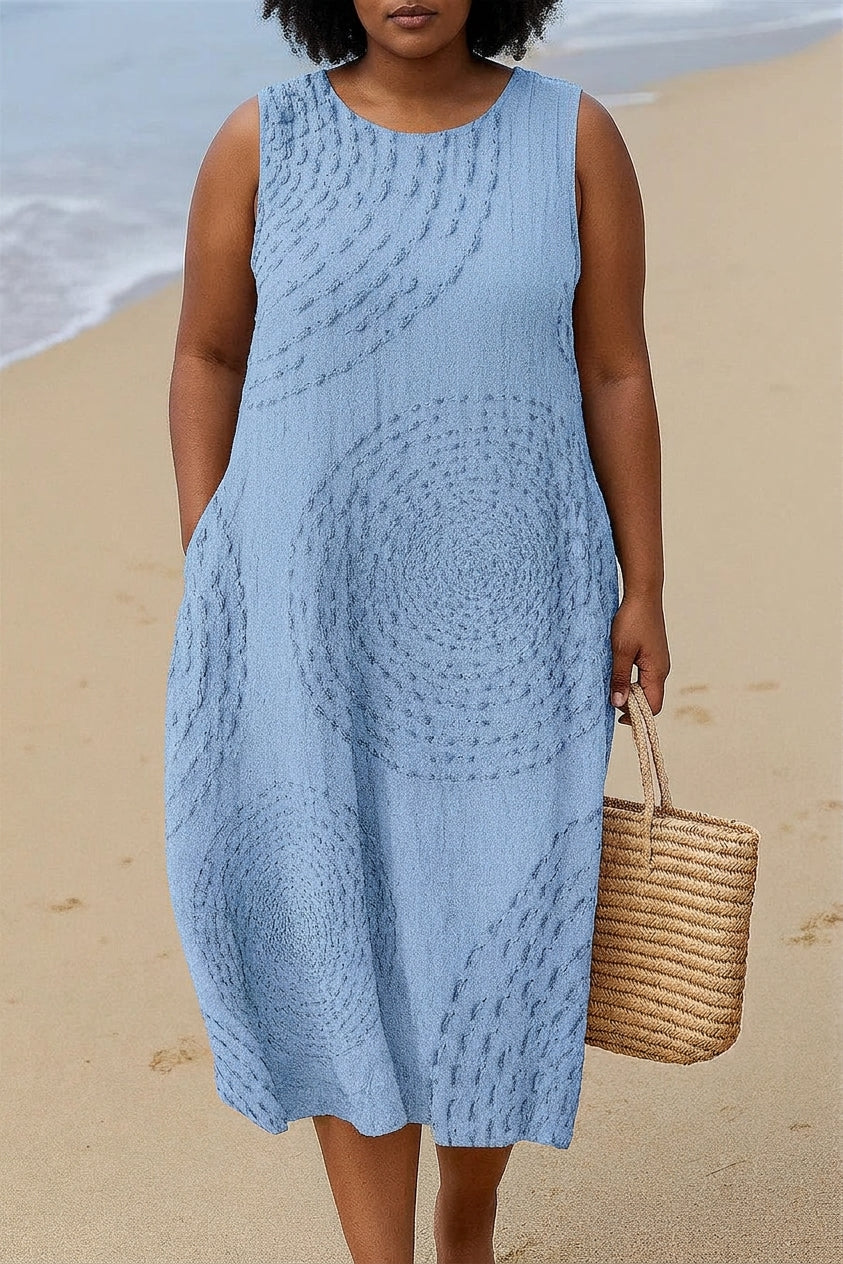 OTTILIE | CASUAL DRESS WITH MOULOS PRINT