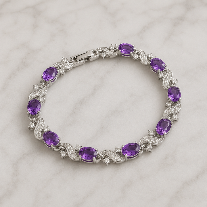 Katya Valethyst Bracelet | White Gold