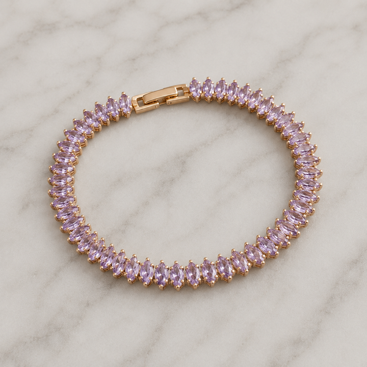Sasha Marquise Tennis Bracelet | Gold