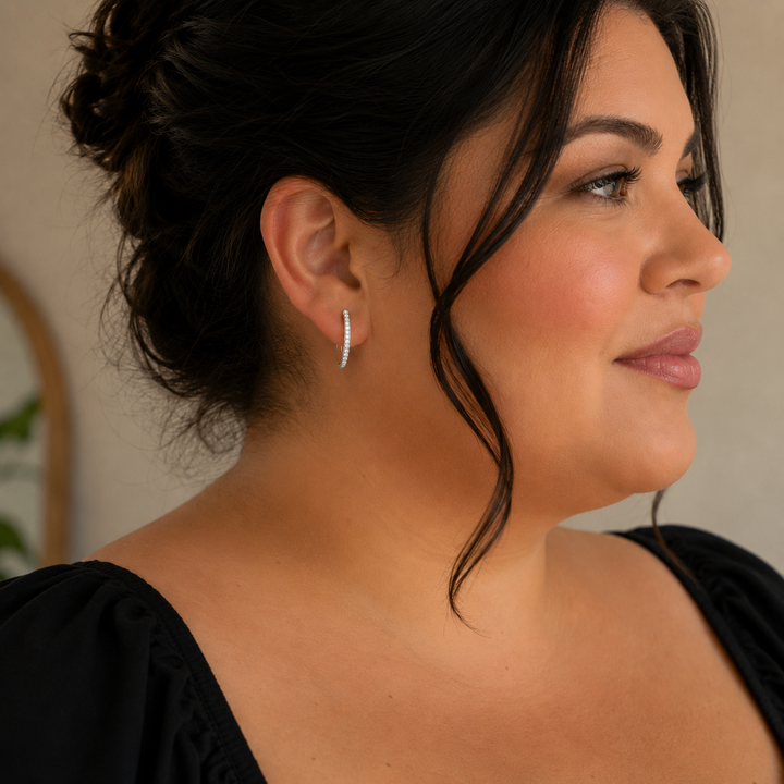 Livia Pave Earrings | Gold