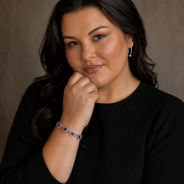Solene Violetthorn Bracelet | White Gold