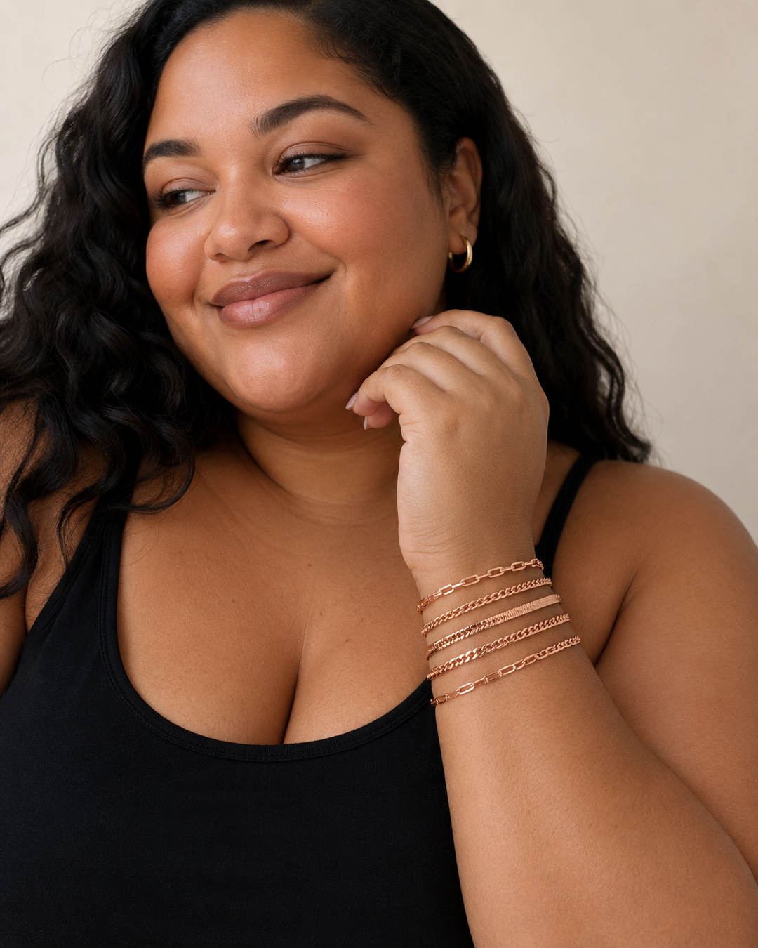 Isabeau Renner Bracelet Set | White Gold
