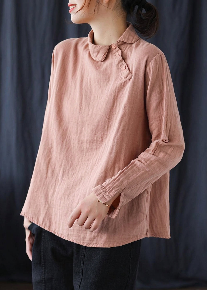Briony - Chic White Clothes Lapel Button Down Spring Blouses