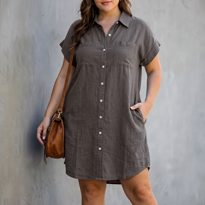 Cleo | Button-Down Shirt Dress