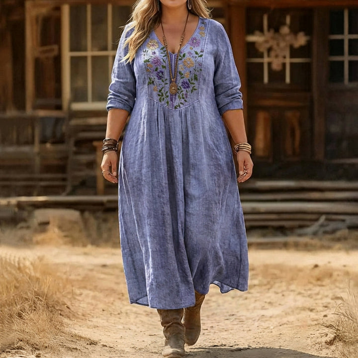 Anya | Vintage-Inspired Long Sleeve Casual Dress