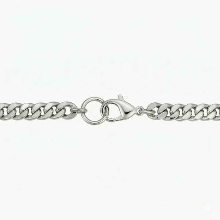 Juniper Cuban Bracelet | White Gold