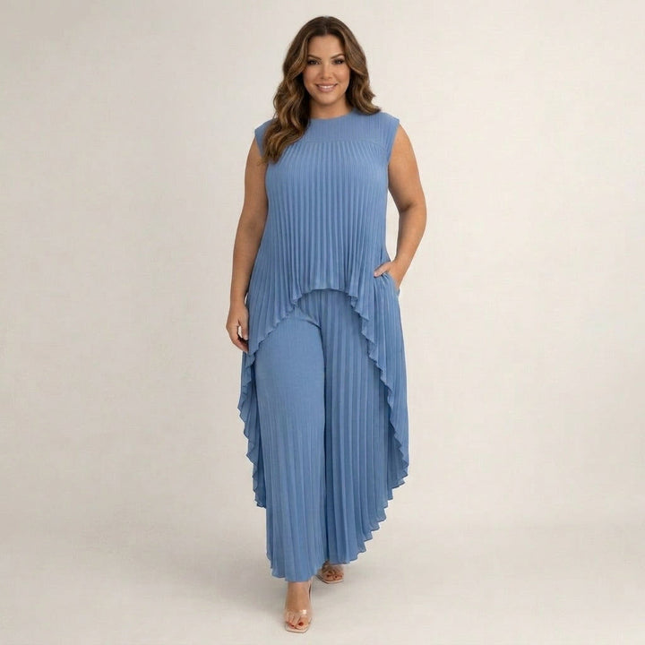 Aisha | Elegant Pleated Set
