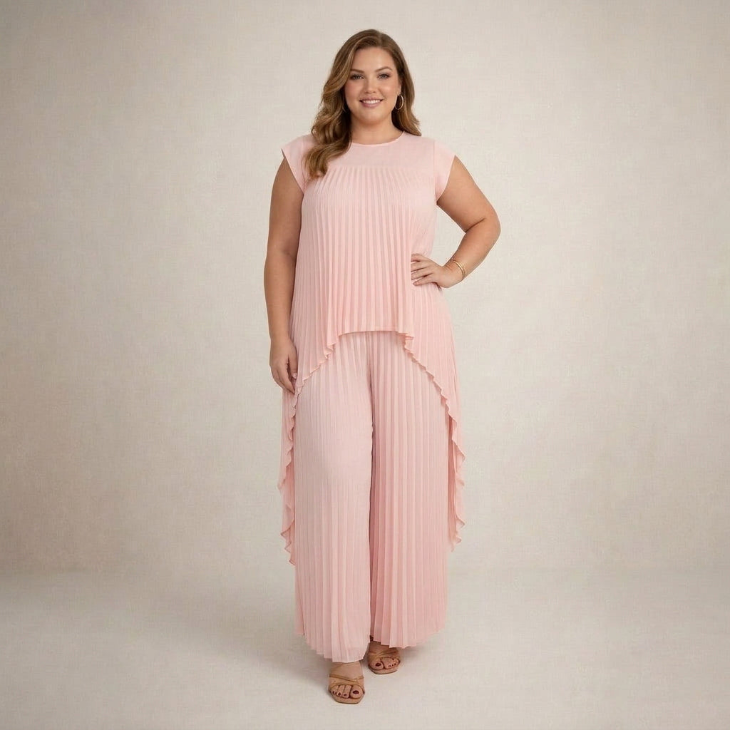 Aisha | Elegant Pleated Set