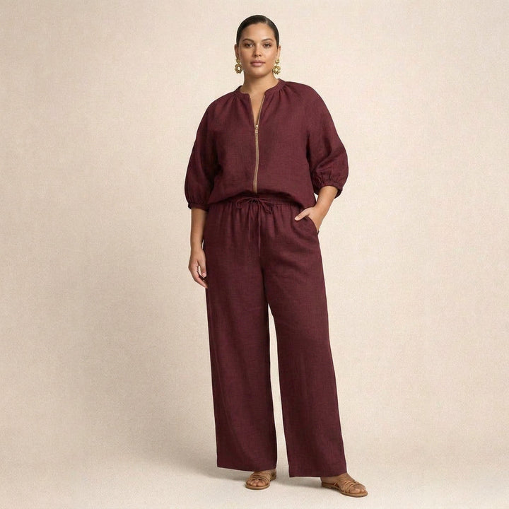 Paloma | Casual Set with Zipper