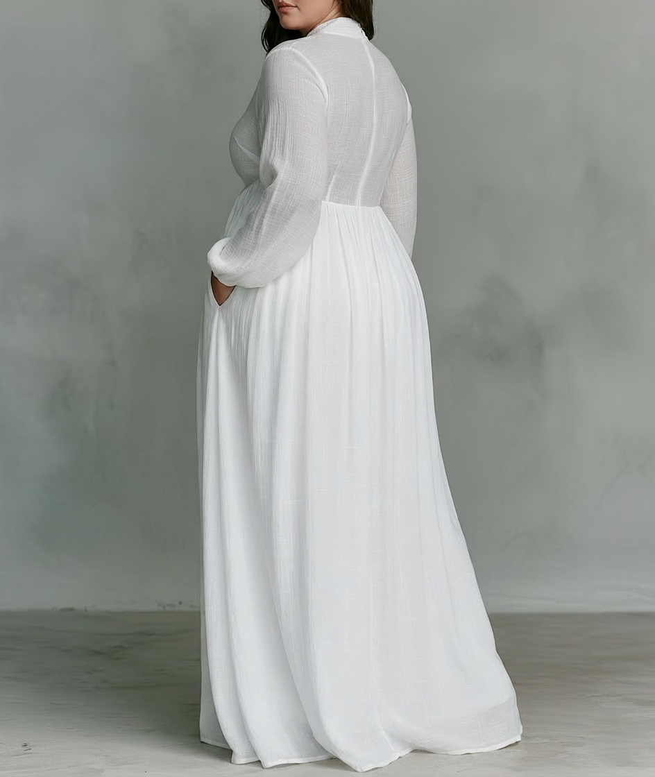 BRIA | MINIMALIST PATCHWORK MAXI DRESS