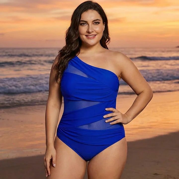 Fleur | Your Elegant One-Shoulder Swimsuit in Plus Size